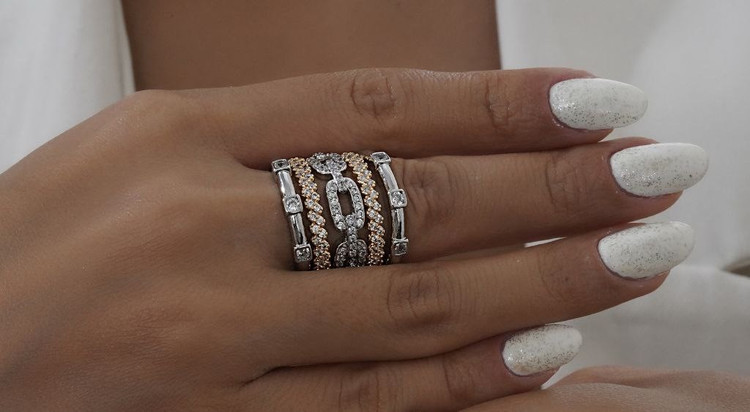 انگشتر زنانه طرح طلای مدل پورتوفینو نانو رنگ ثابت