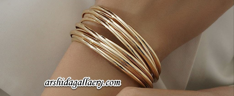 بنگل مینیمال با آبکاری طلا، ضد حساسیت