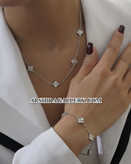 ست گردنبند و دستبند مسترکوالیتی تراش دار ونکلیف