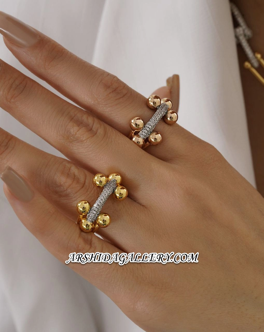 انگشتر زنانه تیفانی با آبکاری طلای ۱۸ عیار و رنگبندی جذاب