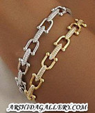 ست زنانه دستبند و انگشتر طرح طلای تیفانی با آبکاری طلای 18 عیار و رادیوم و رنگ ثابت