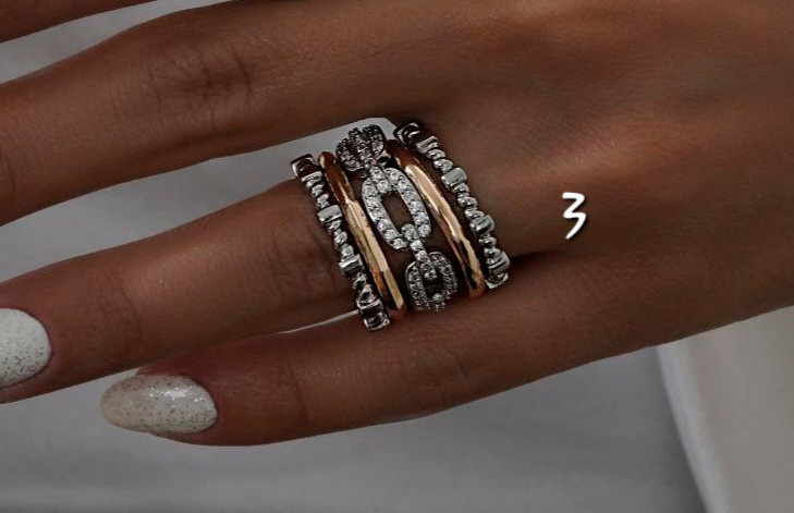 انگشتر زنانه طرح طلای مدل پورتوفینو نانو رنگ ثابت