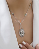 نیمست زنانه مار بولگاری با آبکاری رادیوم و نگینهای زیرکونیوم اتریشی