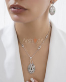 نیمست زنانه مار بولگاری با آبکاری رادیوم و نگینهای زیرکونیوم اتریشی