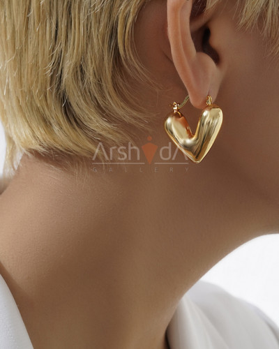 گوشواره زنانه با آبکاری طلای ۱۸ عیار – سبک، ضد حساسیت و مشابه طلا