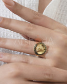 سرویس زنانه ورساچه طرح طلا نانو رنگ ثابت