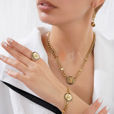 سرویس زنانه ورساچه طرح طلا نانو رنگ ثابت