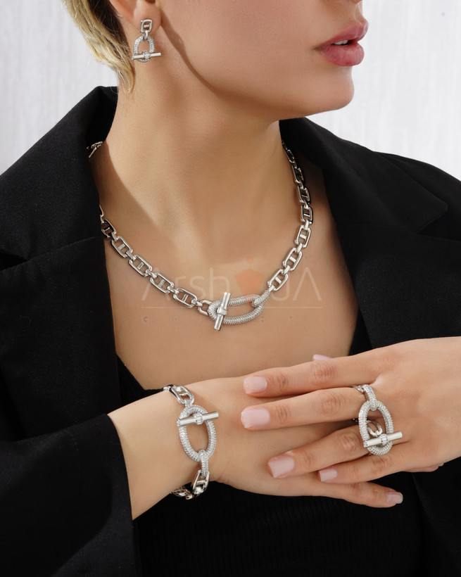 سرویس زنانه هرمس با آبکاری طلا ۱۸ عیار و رادیوم