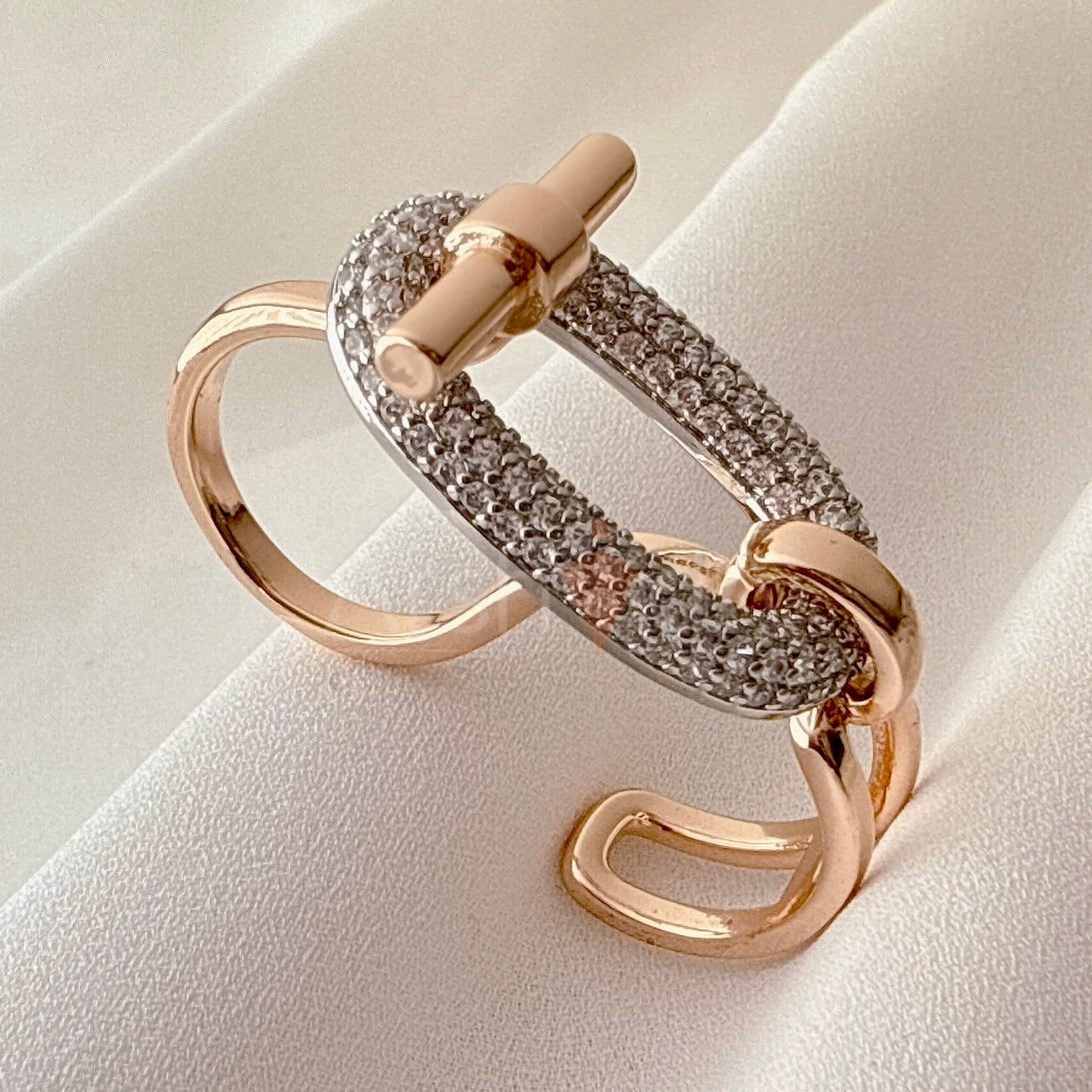 کالکشن زیورآلات زنانه هرمس شامپاینی با آبکاری طلا و رادیوم رنگ ثابت