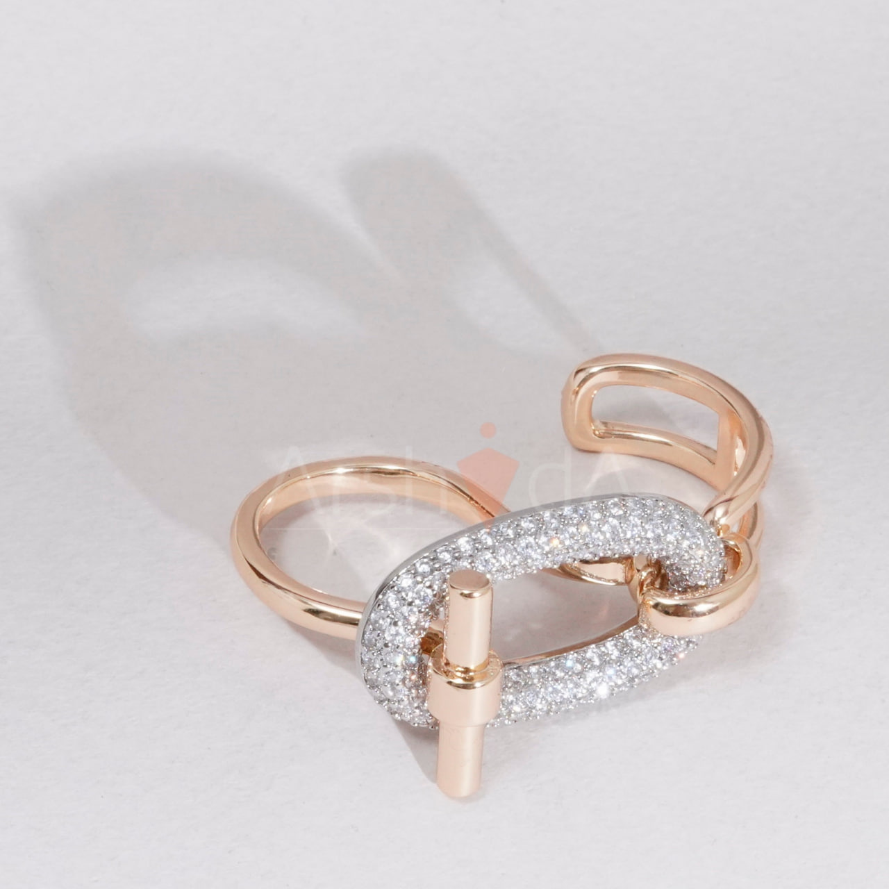 کالکشن زیورآلات زنانه هرمس شامپاینی با آبکاری طلا و رادیوم رنگ ثابت