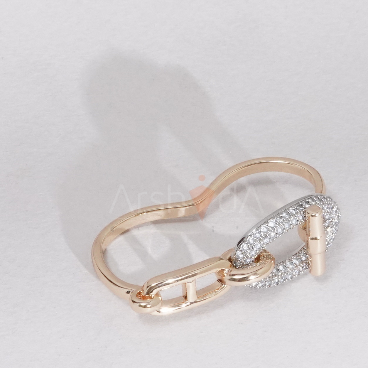 کالکشن زیورآلات زنانه هرمس شامپاینی با آبکاری طلا و رادیوم رنگ ثابت