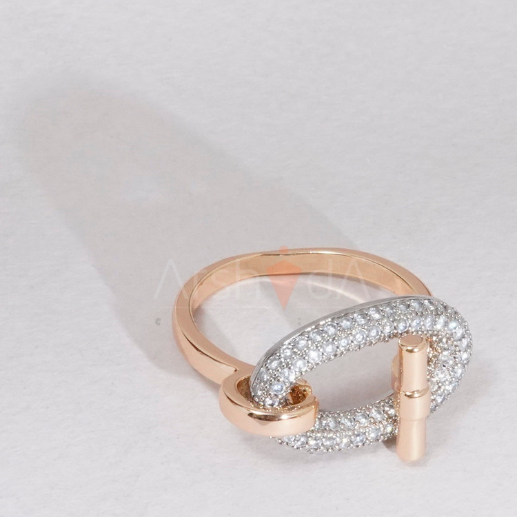 کالکشن زیورآلات زنانه هرمس شامپاینی با آبکاری طلا و رادیوم رنگ ثابت