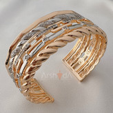 بنگل زنانه پورتوفینو با آبکاری طلای ۱۸ عیار و رادیوم