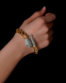 سرویس زنانه مار بولگاری منعطف با آبکاری طلا و رادیوم