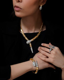 سرویس زنانه مار بولگاری منعطف با آبکاری طلا و رادیوم