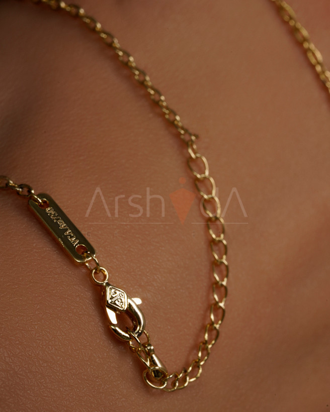 نیمست زنانه ونکلیف مدل Alhambra تراش با آبکاری طلا ۱۸ عیار و رادیوم مسترکوالیتی